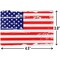 Sunburst Systems Decal Distressed Patriotic Flag 3 in x 4.5 in, 12-Pack PK 6228 - alternate 2